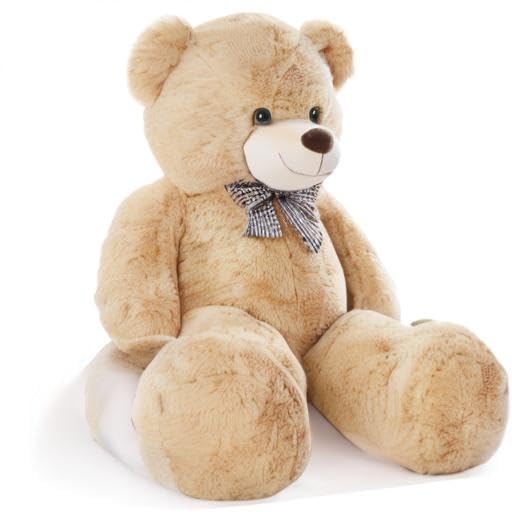 Poutmac Big Pink Teddy Bear 4Ft Giant Stuffed Animal Plush Toy for Girlfriend Women Kids for Valentines Christmas Birthday