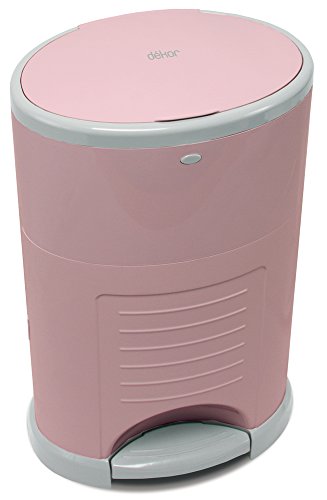 Diaper Dekor EKO Plus Diaper Pail Gift Set, White | ONLY Eco-Friendly Diaper Pail Made with 70% Recycled Materials | Comes with up to a Year's Supply Worth of Diaper Dekor Refills!