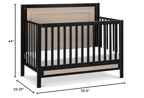 Carter's by DaVinci Radley 4-in-1 Convertible Crib in White & Coastwood, Greenguard Gold Certified