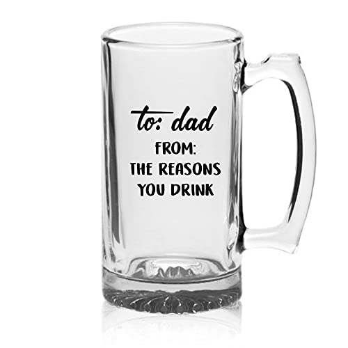 Your Dream Party Shop Daddy's Sippy Cup Beer Glass - 16oz Funny Beer Mug for New Dads - Gifts for Dad
