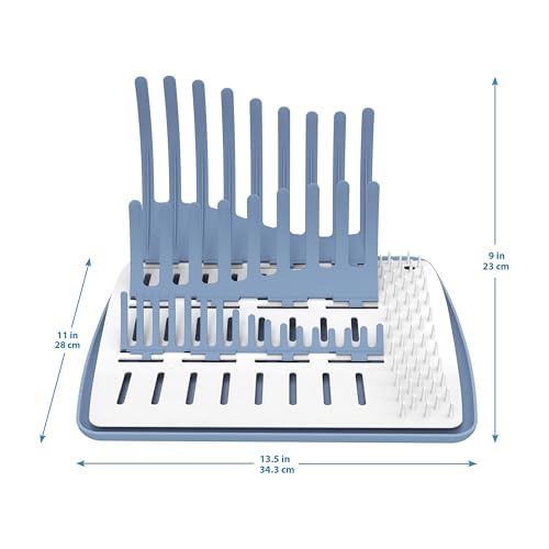 Dr. Brown's Folding Baby Bottle Drying Rack for Easy Storage, Dry Nipples, Pacifiers and Other Baby Essentials, BPA-free