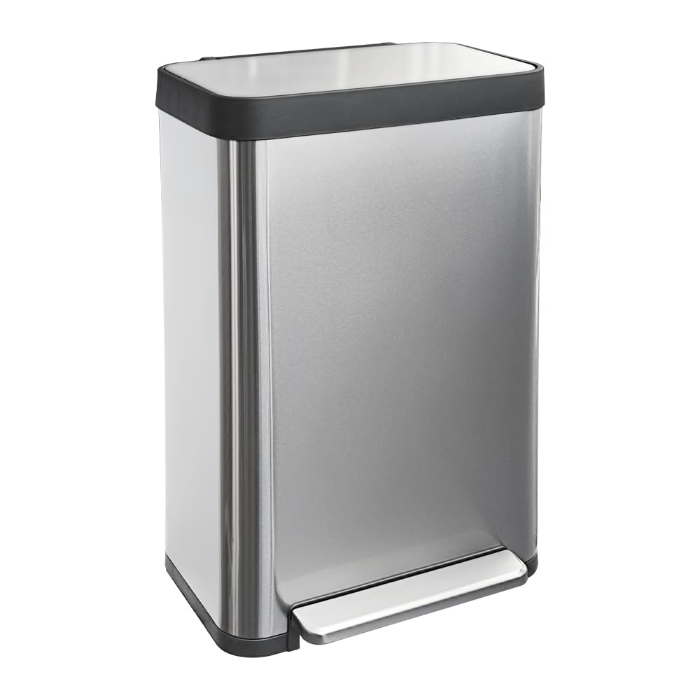 Diaper Pail, Baby Diaper Trash Can with Removal Inner Liner, Childproof Lock, Stainless Steel Garbage Pail with lid, Soft Close, Odor Control Diaper Disposal Bin, 4 Gallon Pink Diaper Can