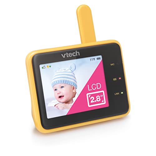VTech RM9751 Yellow Daisy Smart Wi-Fi Baby Camera, iOS & Android Enabled, 1080p Full HD, Privacy Mode Cover, Night Light, Soothing Sounds & Lullabies, Two-way Intercom,Temperature Sensor, Night Vision