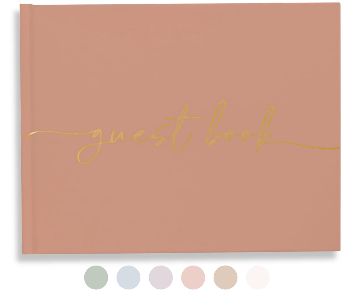 Lamare Elegant Blank Page Wedding Guest Book – The Perfect Polaroid Guest Book for Wedding Receptions, Birthdays, Baby Showers, and Special Events – A Stylish Sign-in Book for Guests