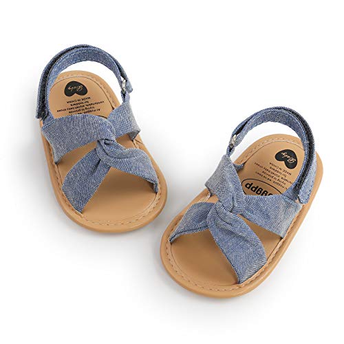 myppgg Baby Boys Girls Summer Sandals Non-Slip Soft Sole Infant Slippers Cotton Crib Shoes for Toddler First Walkers