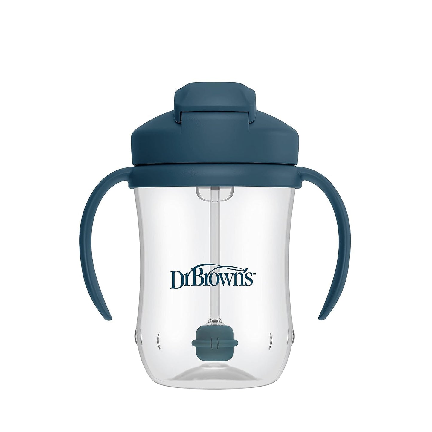Dr. Brown's Milestones, Baby's First Straw Cup Sippy Cup with Straw, 6m+, 9oz/270ml, Coral, BPA Free