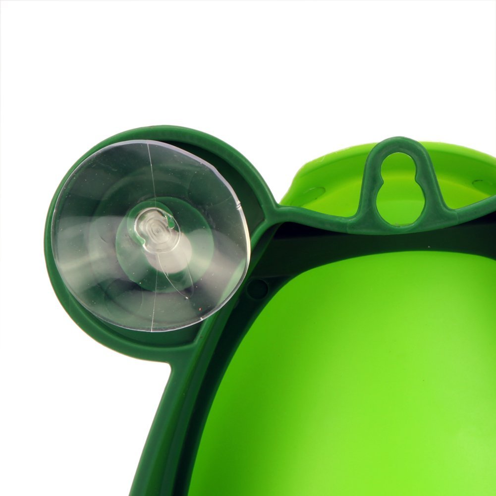 Cute Frog Potty Training Urinal for Boys with Funny Aiming Target - Coffee