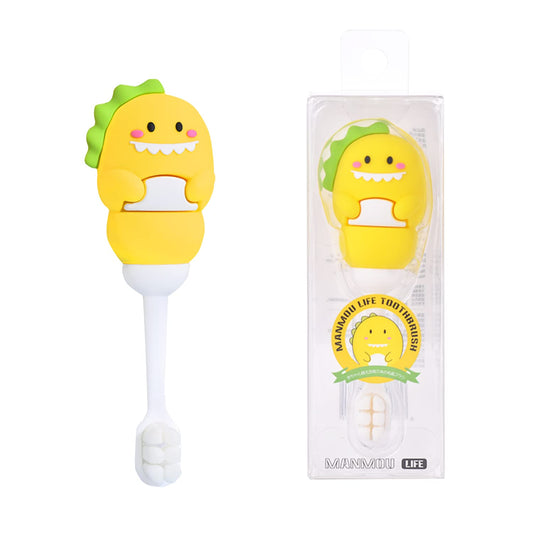 Toddler Toothbrush with Tongue Cleaner, Extra Soft Bristles for Kids 1-6,BPA-Free Baby Toothbrush with Ergonomic Grip & Non-Slip Handle, Kid Toothbrush for Gentle Care & Safe Brushing (Pink, 1 Count)