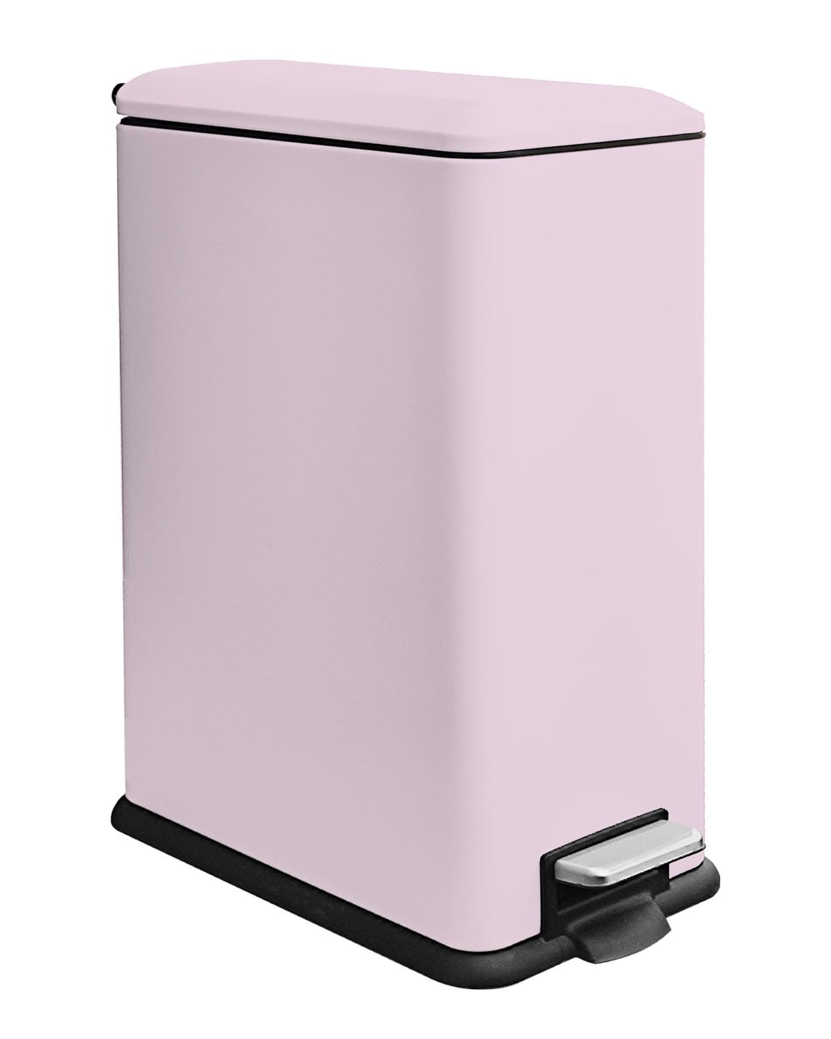 Diaper Pail, Baby Diaper Trash Can with Removal Inner Liner, Childproof Lock, Stainless Steel Garbage Pail with lid, Soft Close, Odor Control Diaper Disposal Bin, 4 Gallon Pink Diaper Can