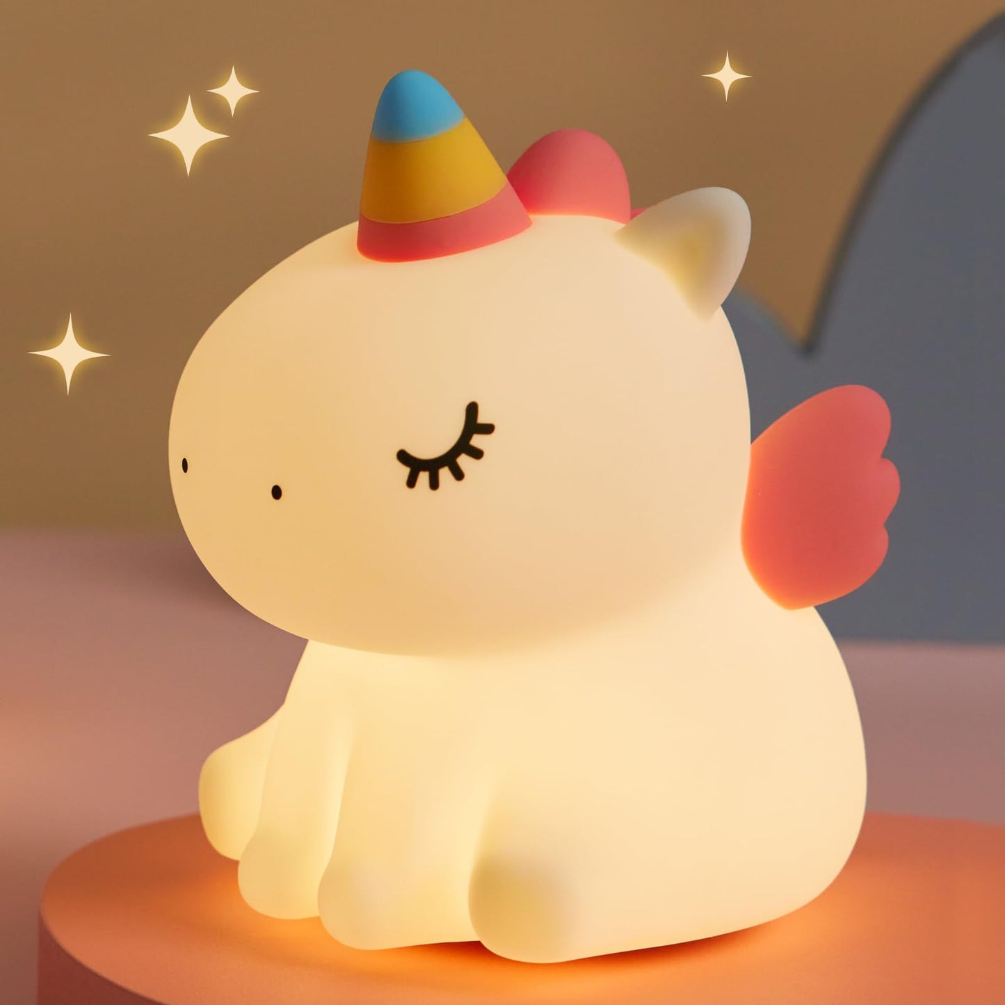 Panda Night Light, Cute Squishy Dimmable Lamp for Kids, Toddler and Baby Room, Bedroom Light