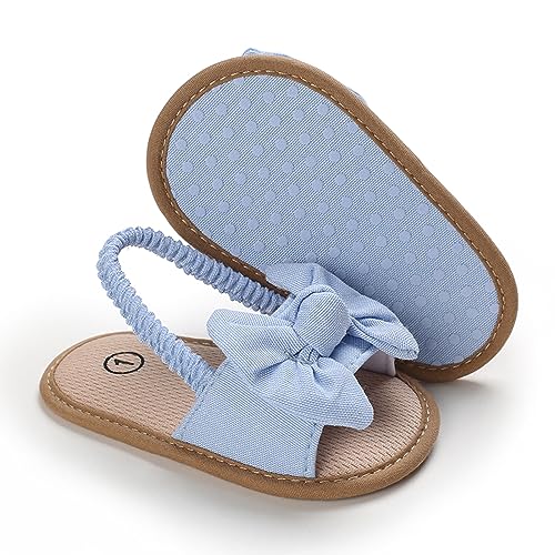 Baby Girls Bow Knot Sandals Flat Non-Slip Patchwork Princess Shoes Infant First Walking Slipper Shoes Beach Sandals