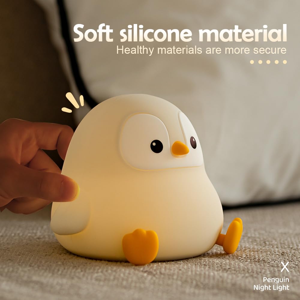 Cute Frog Night Light for Kids, Color Changeable Soft Silicone Sleeping Night Lamp for Nursery, Dimmable Timer Rechargeable Colorful Baby's Light Room Decor Children Gifts