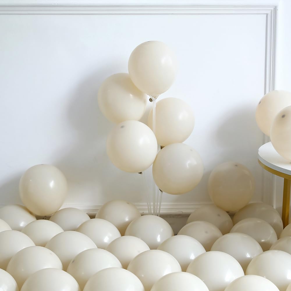Dusty Blue Balloon Arch Garland Kit, 141 Pcs Sand White Baby Blue White Balloons for Baby Shower Decorations, Gender Reveal, Birthday, Wedding Decoration