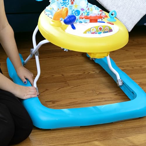 Baby Einstein Sky Explorers Baby Walker Activity Center and Sensory Play Learning-Toy with Lights, Songs and Sounds, Age 6 Months+, Blue