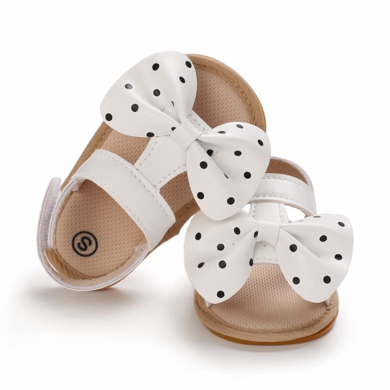 Baby Girl Sandals Summer Crib Shoes Bowknot Soft Sole Infant Girls Princess Dress Flats First Walker Shoes