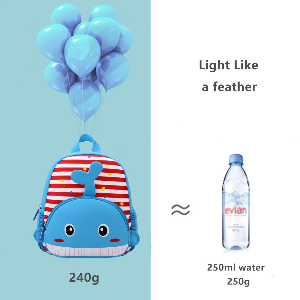 Toddler Backpack Neoprene Zoo Kids Casual Backpack Water Resistance Kindergarten Preschool Bags for Little Boys Girls (Giraffe)