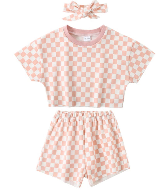 WESIDOM Toddler Girl Clothes Baby Girls Outfits 6M-5T Summer Floral Print Shirt+Shorts+Headband 3pcs Baby Clothing