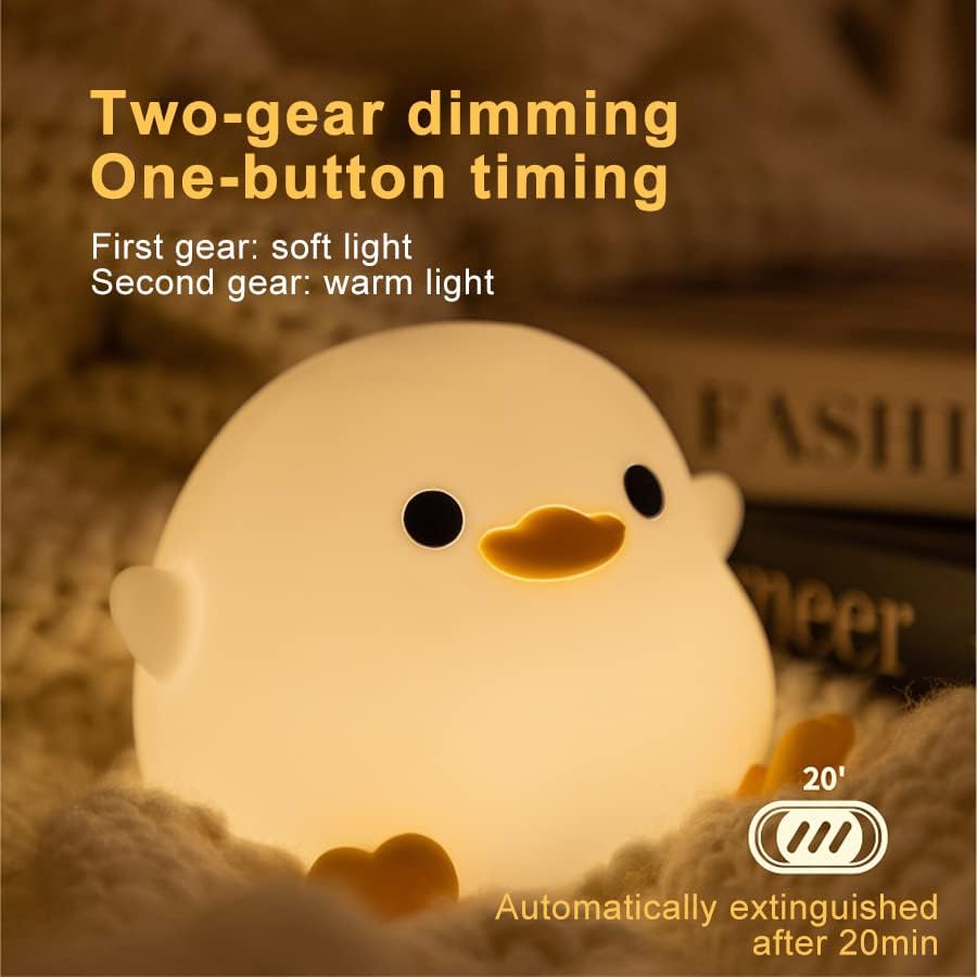 Cute Frog Night Light for Kids, Color Changeable Soft Silicone Sleeping Night Lamp for Nursery, Dimmable Timer Rechargeable Colorful Baby's Light Room Decor Children Gifts
