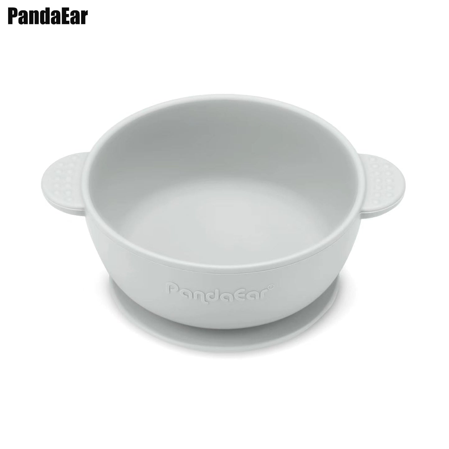 PandaEar 3 Pack Baby Bowls with Suction| Stay Put Silicone Food Bowl for Babies Kids Toddlers Infants| Food Grade Soft Safe BPA-Free Silicone (Pink)
