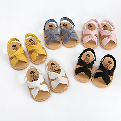 myppgg Baby Boys Girls Summer Sandals Non-Slip Soft Sole Infant Slippers Cotton Crib Shoes for Toddler First Walkers