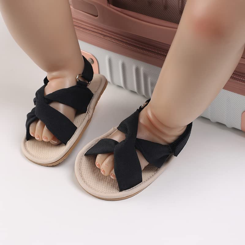 Baby Girl Sandals Summer Crib Shoes Bowknot Soft Sole Infant Girls Princess Dress Flats First Walker Shoes
