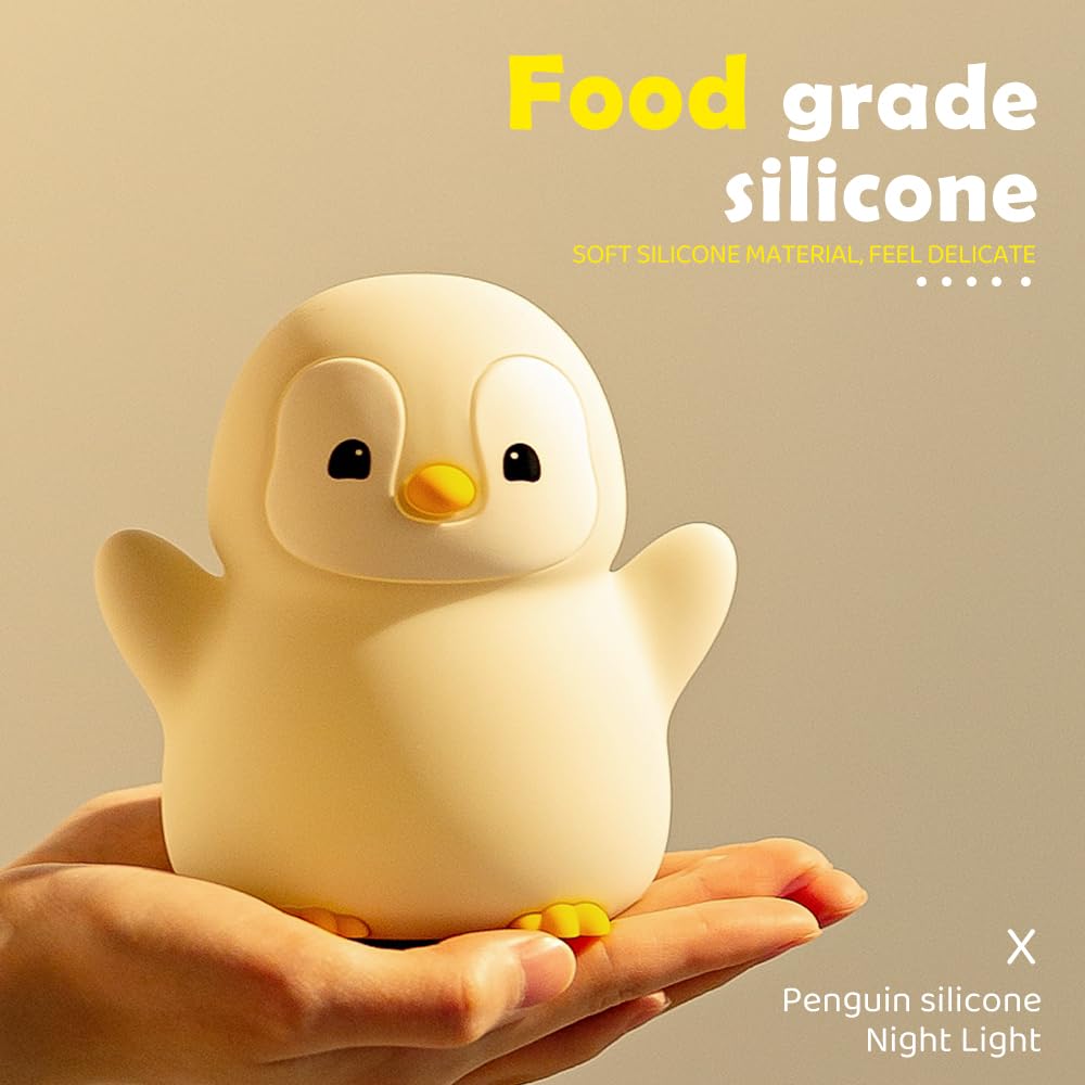 Cute Frog Night Light for Kids, Color Changeable Soft Silicone Sleeping Night Lamp for Nursery, Dimmable Timer Rechargeable Colorful Baby's Light Room Decor Children Gifts