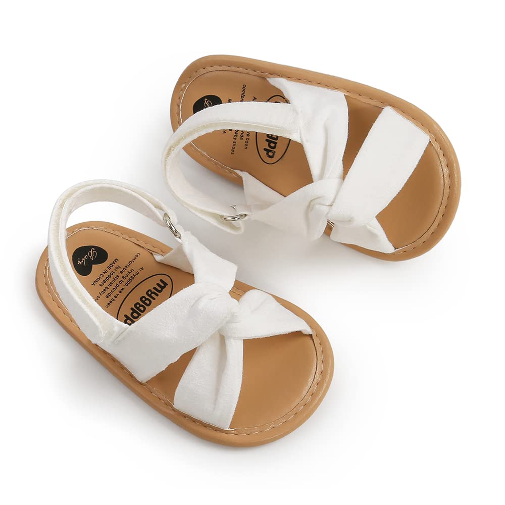 Infant Baby Boys Girls Sandals Summer Baby Wedding Dress Flat Shoes Newborn Crib Shoes First Walkers Prewalkers Shoes