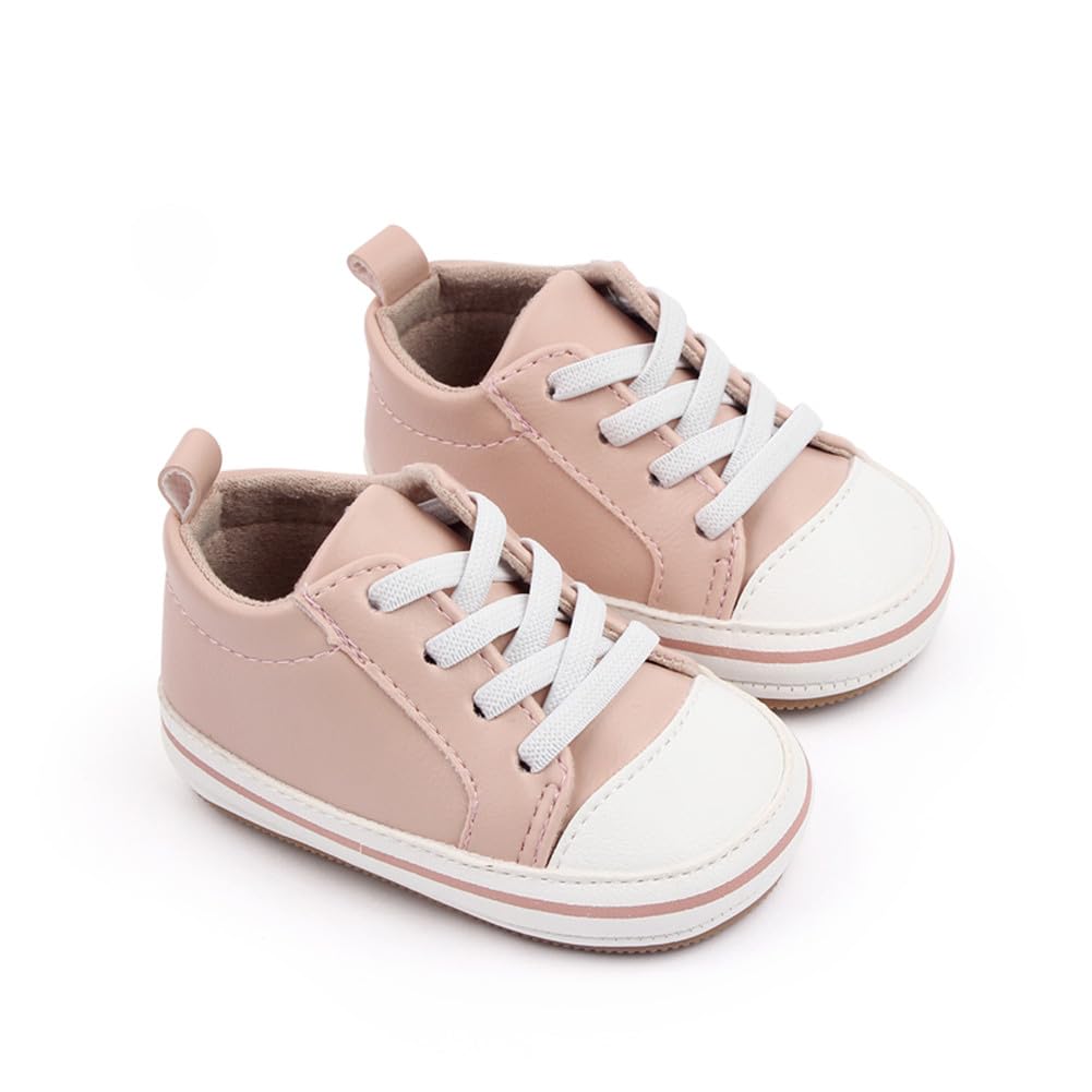LONSOEN Baby Girls Boys Loafers Prewalker Dress Crib Shoes