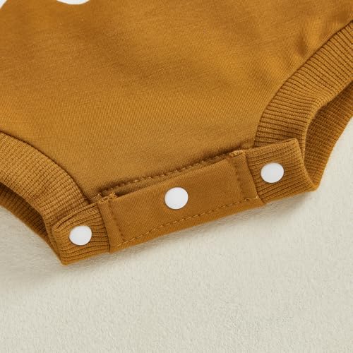 Newborn Boy Girl Halloween Outfit Flower Ghost Print Bodysuit Bow Sweatshirt Romper Halloween Clothes