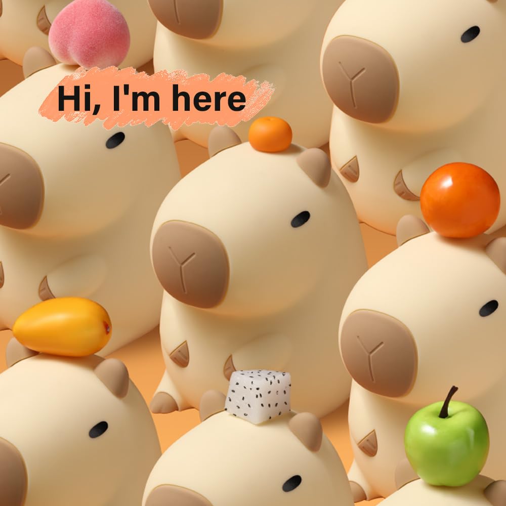 Led Cute Dog Night Light, Dimmable Nursery Puppy Kawaii Lamps, Super Squishy Silicone USB Rechargeable Touch Control Night Lamp for Kids Adults, Used for Camping Party Room Decor (Dog)