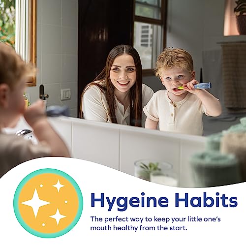 Dr. Talbot's Toddler Training Toothbrush and Natural Kids Toothpaste with Citroganix - 1.6 oz - Fluoride-Free Toothpaste and Toddler Toothbrush - 6+ Months - Alligator