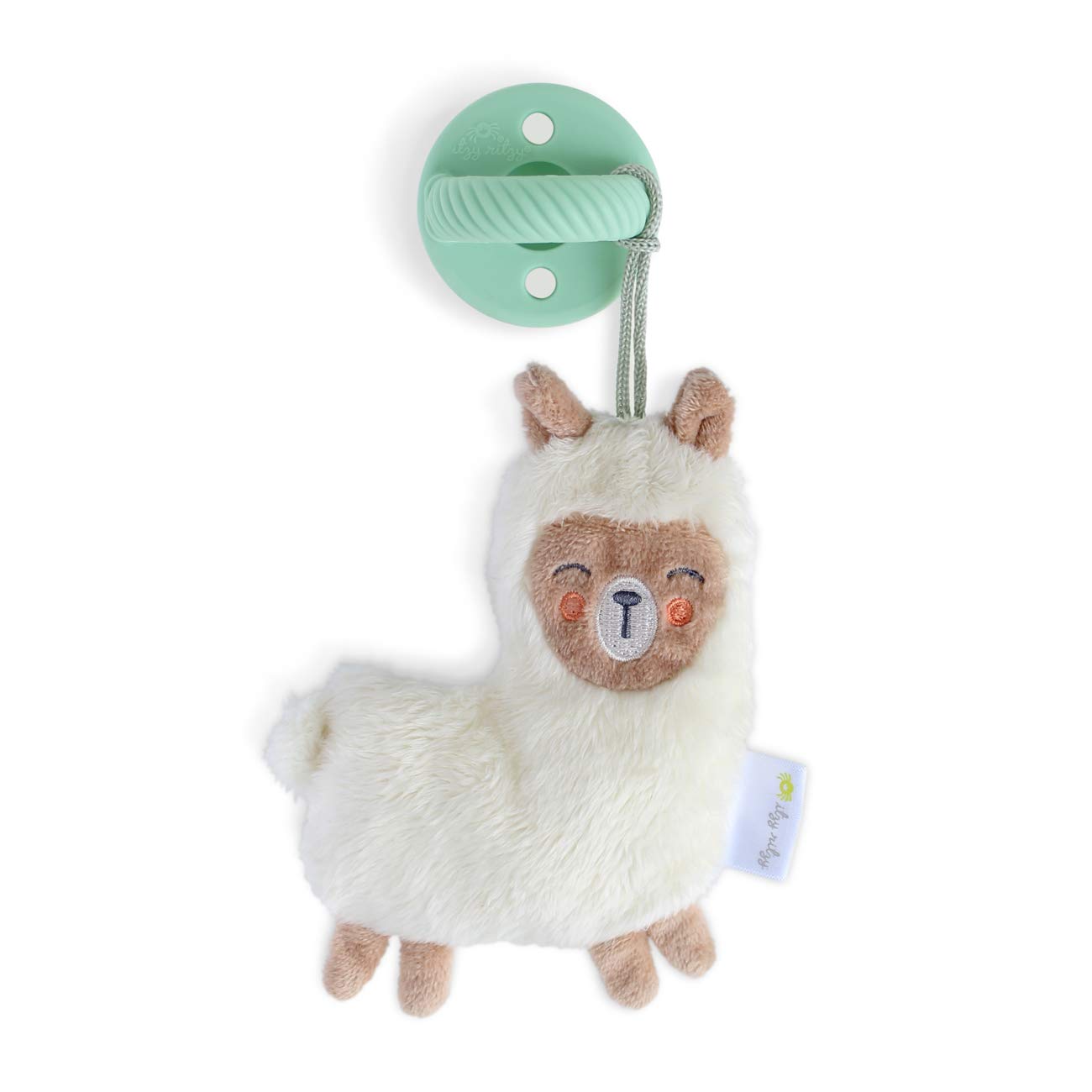 Itzy Ritzy Pacifier & Lovey Set - Includes Silicone Pacifier with Stuffed Animal Lovey - Detachable Plush Unicorn Pacifier Holder & Coordinating Pink Silicone Pacifier, Ideal for Ages 0 Months & Up