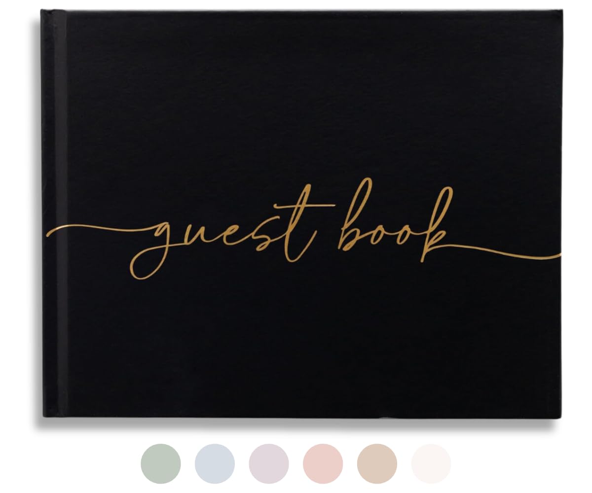 Lamare Elegant Blank Page Wedding Guest Book – The Perfect Polaroid Guest Book for Wedding Receptions, Birthdays, Baby Showers, and Special Events – A Stylish Sign-in Book for Guests