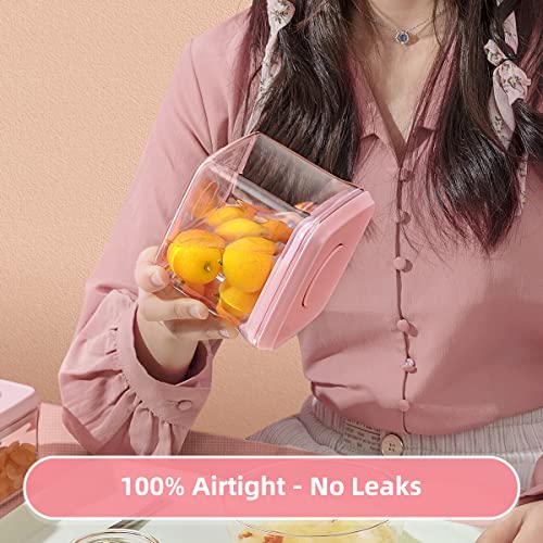 Ankou Formula Container - 1700ml Airtight Formula Dispenser One Button Handy Milk Powder Container BPA-Free Storage Containers with Scoop and Scraper Transparent 730g