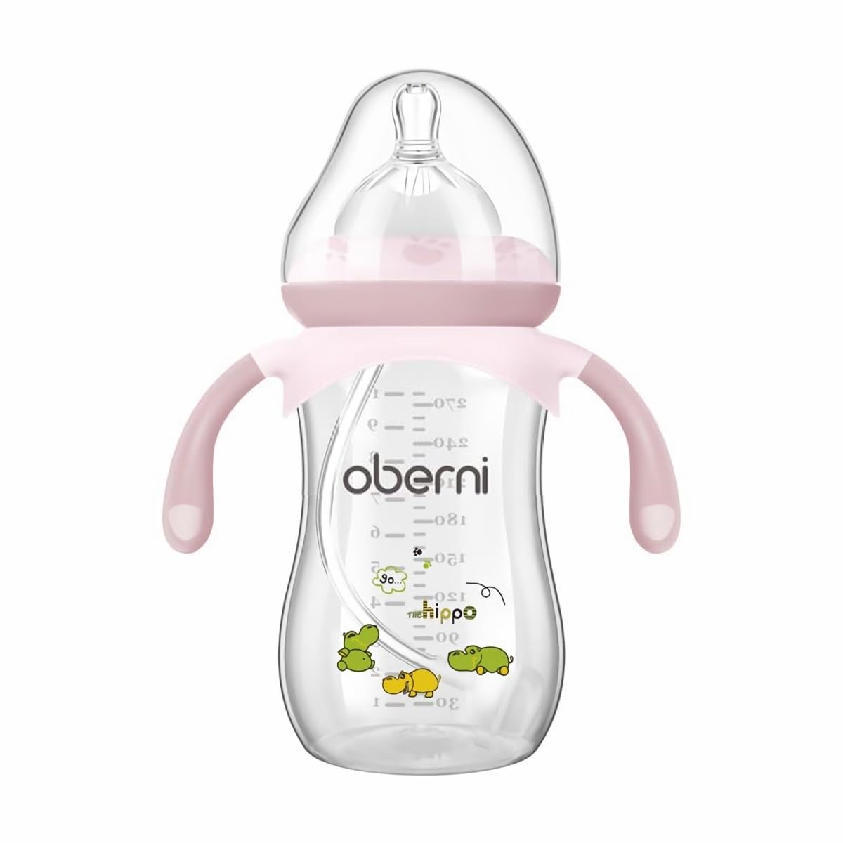 Baby Bottles, Weighted Straw Toddler Milk Bottles with Non-Slip Handle, Size + Variable Fast Flow, 12+ Months, BPA-Free, Blue/1Pack/9oz