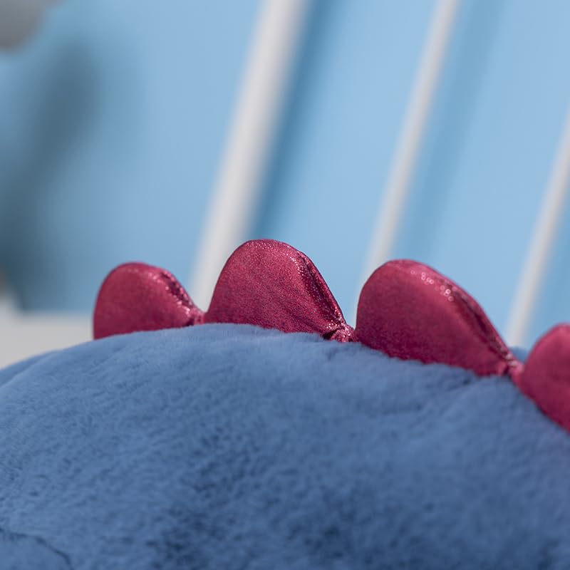 43.3Inches 7Lbs Blue Weighted Dragon Stuffed Animal, Large Blue Weighted Dragon Plush Toy for Kids and Adults(2025 Update Version)