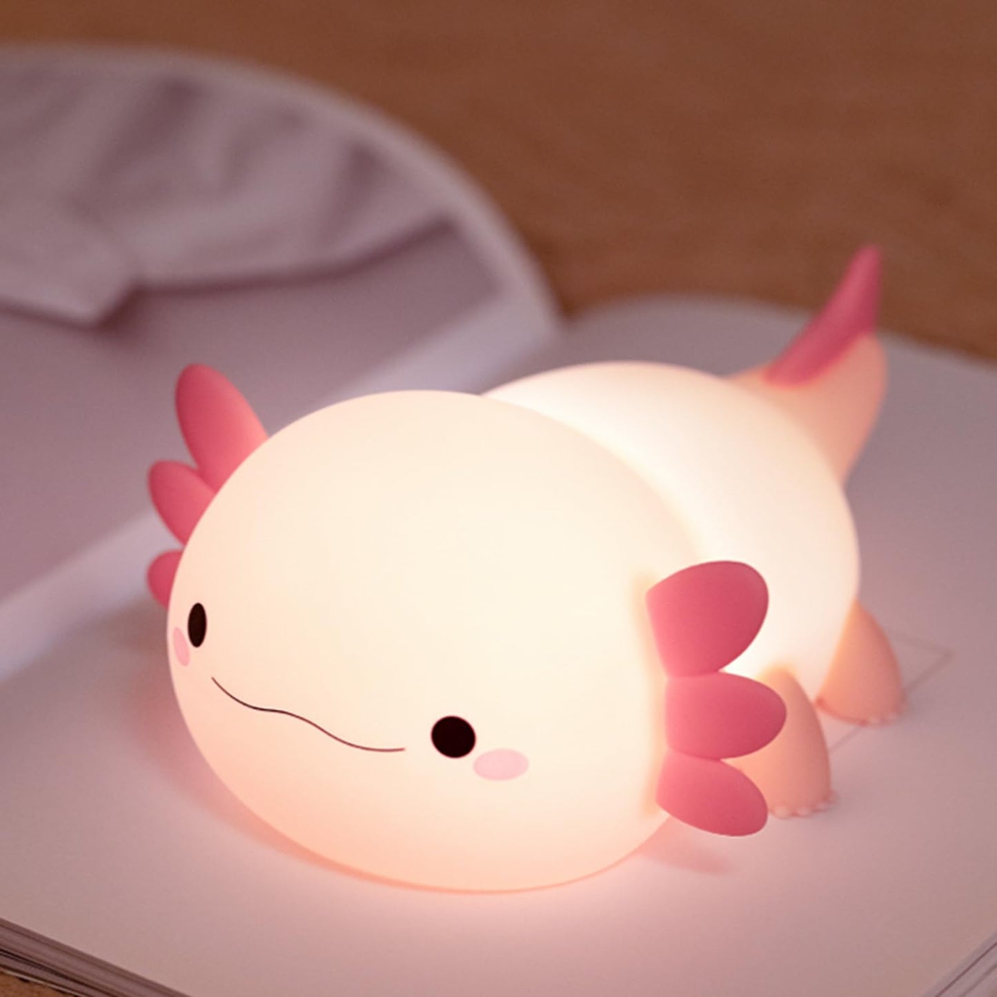 Led Cute Dog Night Light, Dimmable Nursery Puppy Kawaii Lamps, Super Squishy Silicone USB Rechargeable Touch Control Night Lamp for Kids Adults, Used for Camping Party Room Decor (Dog)