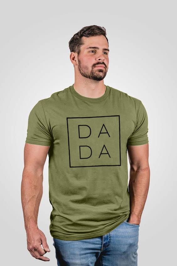 MNLYBABY Dad Shirts for Men Funny DADA Letter Print Graphic Tshirts Father Daddy Papa Gifts Tee Tops