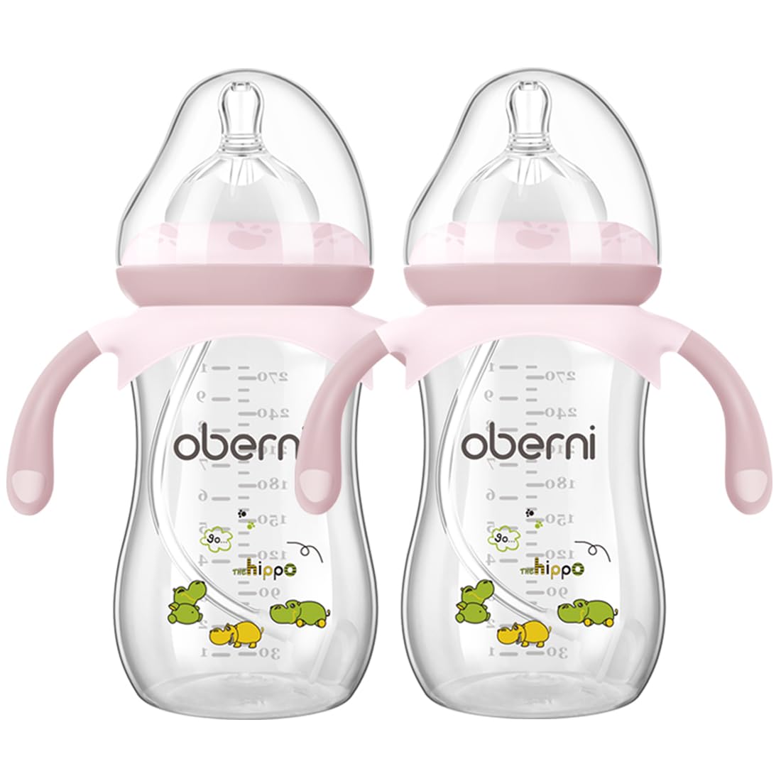 Baby Bottles, Weighted Straw Toddler Milk Bottles with Non-Slip Handle, Size + Variable Fast Flow, 12+ Months, BPA-Free, Blue/1Pack/9oz