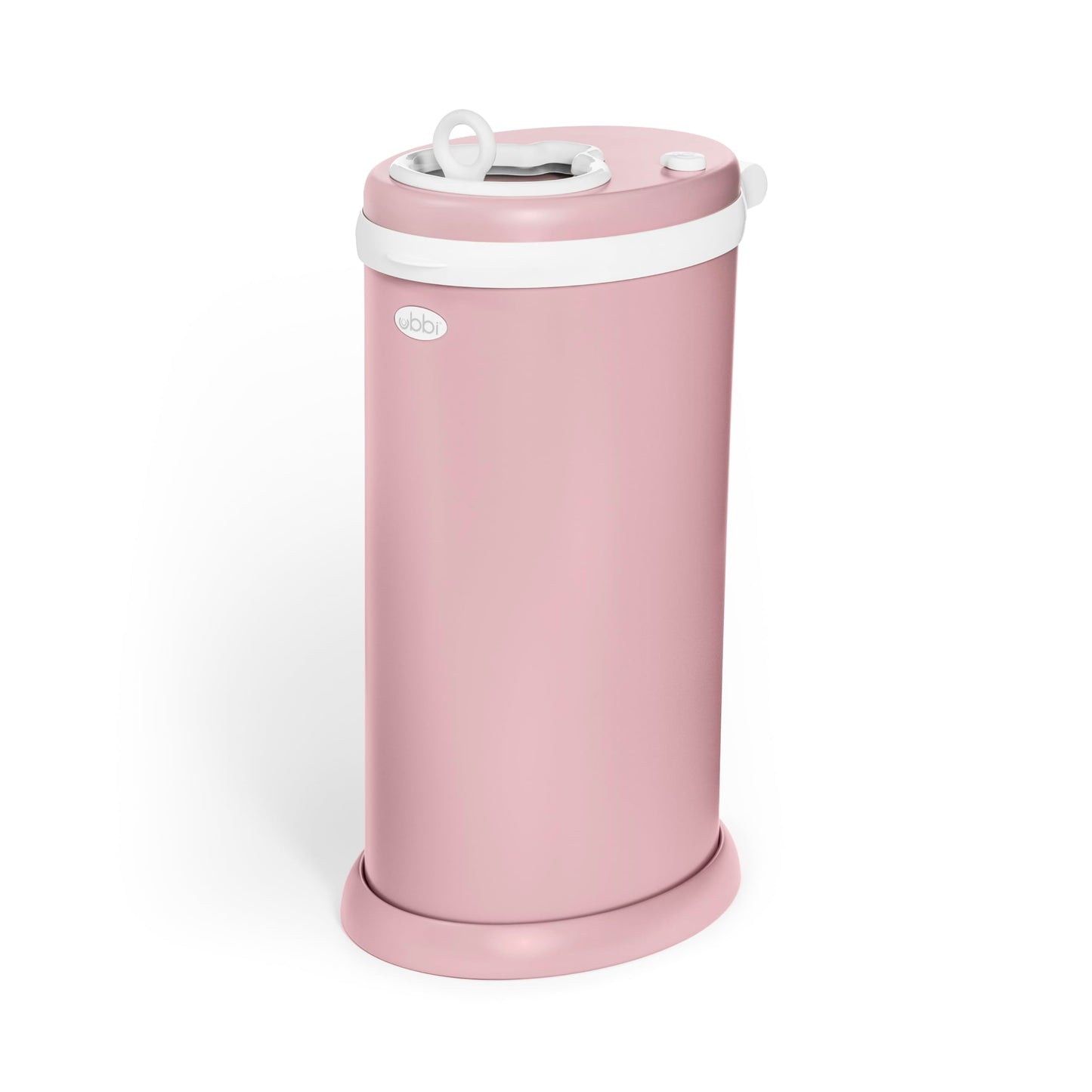 Ubbi Steel Diaper Pail, Odor Locking, No Special Bag Required, Award-Winning, Registry Must-Have, White