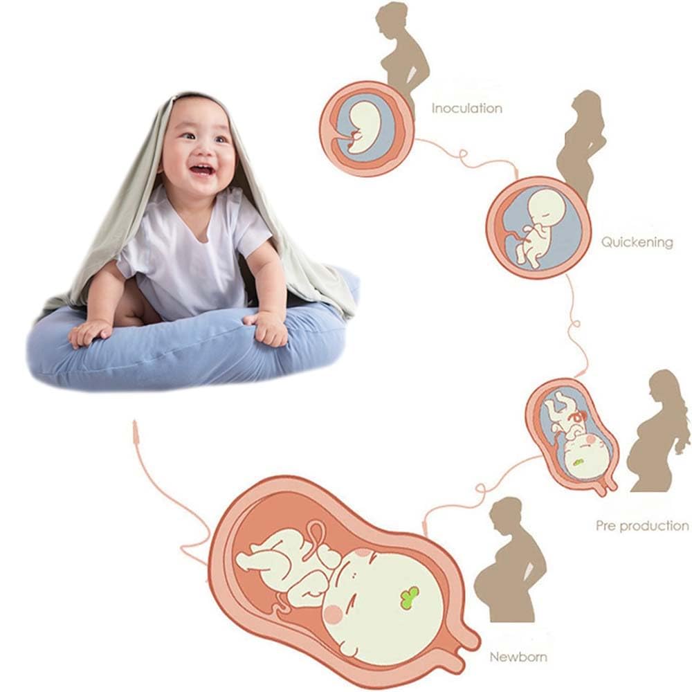 Baby Lounge Pillow for Newborn 0-24 Months, Newborn Lounger Nest Sleeping for Baby in Bed, Infants Lounger for Boys & Girls (Pink, 29.5*19.3in)
