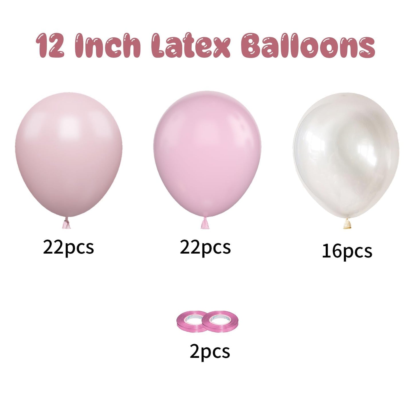 Beige Balloons, 60 PCS 12 Inch Cream Nude Sand White Clear Latex Birthday Balloons for Birthday Baby Shower Wedding Party Decorations
