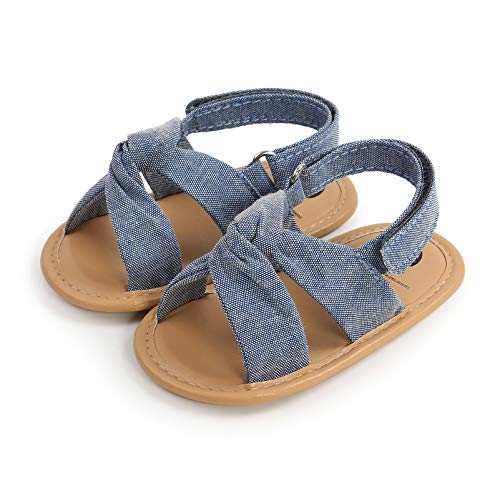 myppgg Baby Boys Girls Summer Sandals Non-Slip Soft Sole Infant Slippers Cotton Crib Shoes for Toddler First Walkers