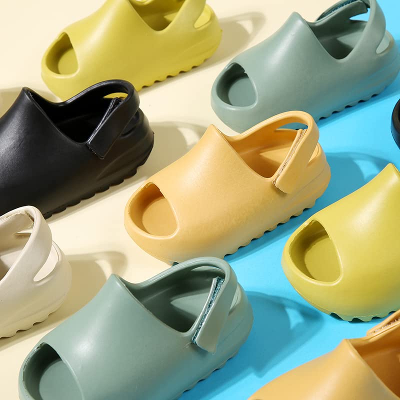 Toddler Little Kids Slides Sandals, Kid Summer Slip On Slides Sandals,Slippers with Strap Anti-slip Water Shoes,Indoor Outdoor Lightweight Slippers Sandals for Boys and Girls