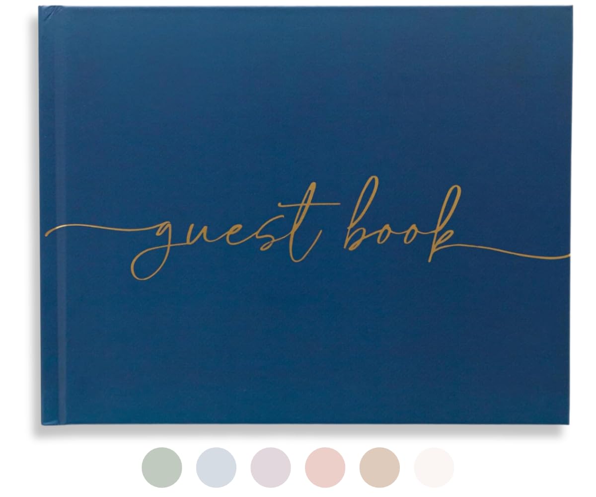 Lamare Elegant Blank Page Wedding Guest Book – The Perfect Polaroid Guest Book for Wedding Receptions, Birthdays, Baby Showers, and Special Events – A Stylish Sign-in Book for Guests