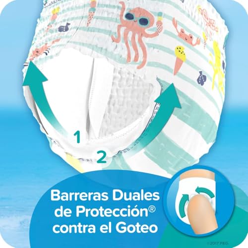 Pampers Swim Diapers - Splashers - Size 2-3, 20 Count, Gap-Free Disposable Baby Swimming Pants