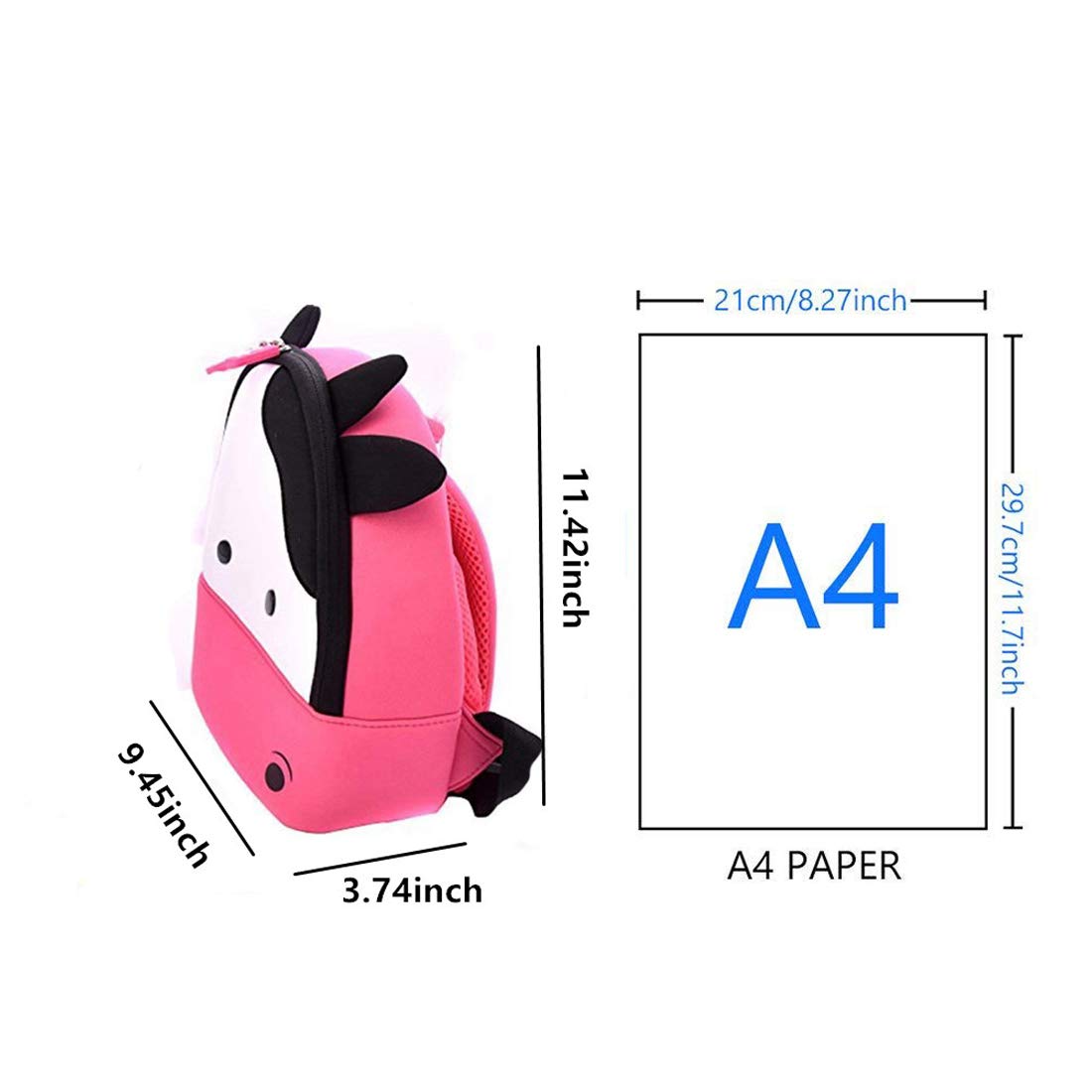 JiePai Rocket Toddler Kids Backpack with Harness Leash for Boys Girls Age 1-3