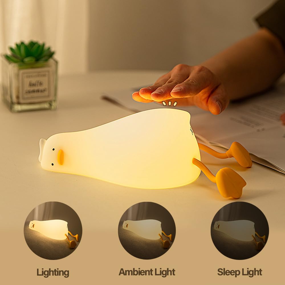Led Cute Dog Night Light, Dimmable Nursery Puppy Kawaii Lamps, Super Squishy Silicone USB Rechargeable Touch Control Night Lamp for Kids Adults, Used for Camping Party Room Decor (Dog)