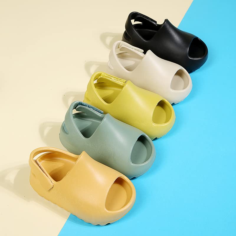 Toddler Little Kids Slides Sandals, Kid Summer Slip On Slides Sandals,Slippers with Strap Anti-slip Water Shoes,Indoor Outdoor Lightweight Slippers Sandals for Boys and Girls