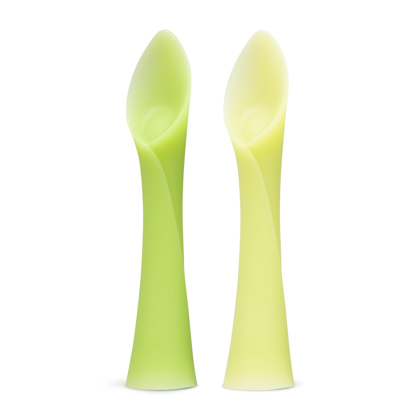 Olababy 100% Silicone Soft-Tip Training Spoon for Baby Led Weaning 2pack